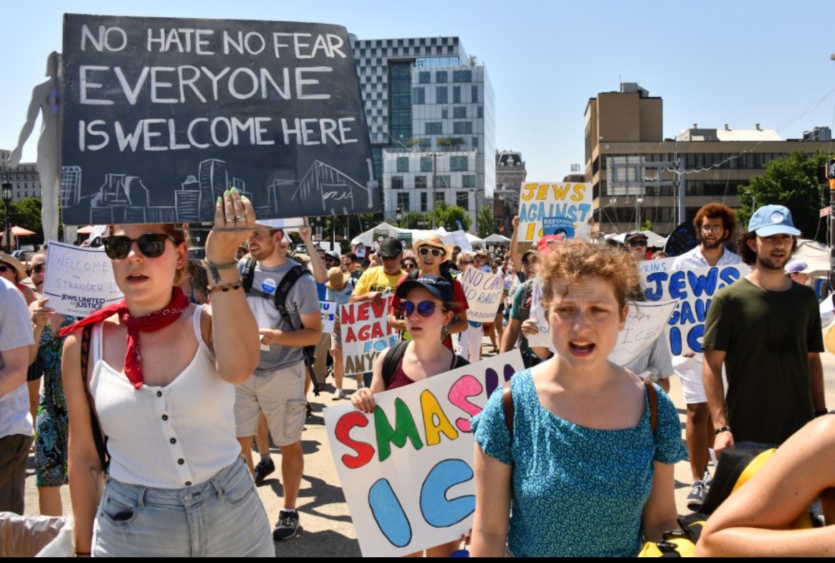 10k  protesters take to the streets of downtown Dallas making their way towards CityHall. Several road closures including Young, Akard, Main and Commerce streets