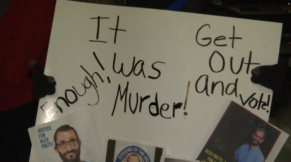 Demonstrators protest ICE in Old Town Saginaw, joining a growing national wave of protests tied to the federal immigration crackdown